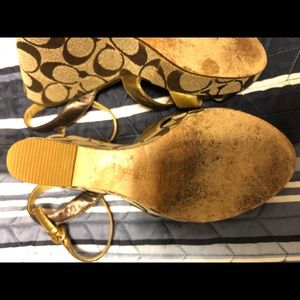 5.5B coach wedge shoe